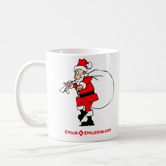 quiet santa kaffemugg (Vänster)