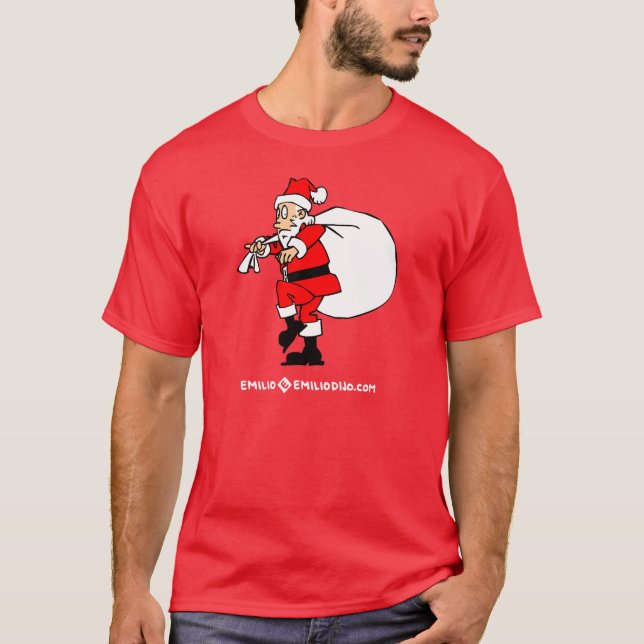 quiet santa tee shirt (Framsida)
