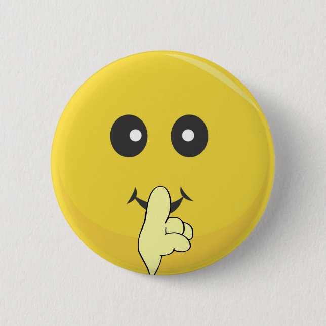 Quiet Smile Ansikte Knapp (Framsida)