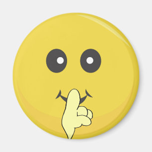 Quiet Smile Ansikte Magnet