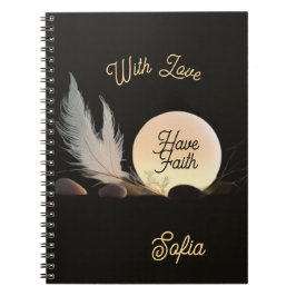 Quiet Soul & Spiritual Vision Minimalist Photo Anteckningsbok