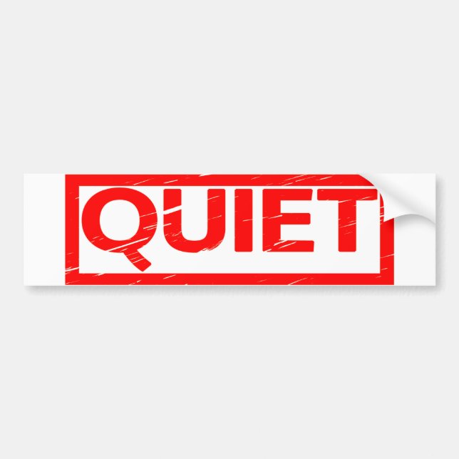 Quiet Stamp Bildekal (Framsidan)