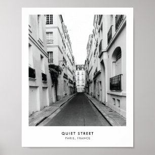 Quiet Street i Paris   Fotografi poster utskrift