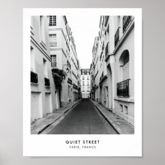 Quiet Street i Paris | Fotografi poster utskrift
