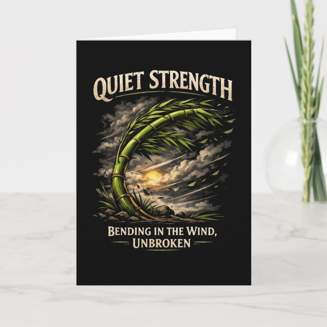 Quiet Strength Helgkort (Framsida)