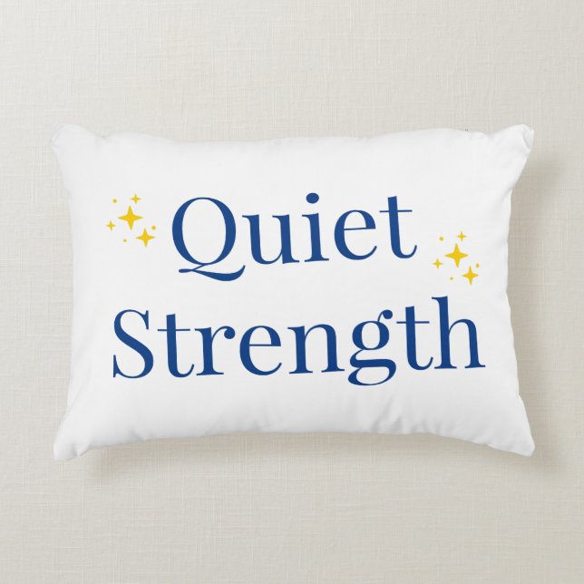 Quiet Strength Prydnadskudde (Framsidan)