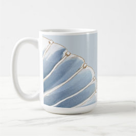 Quiet Tides | Blue Shell Coastal  Kaffemugg