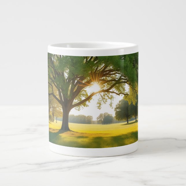 Quiet Time With a Big Tree  Jumbo Mugg (Framsidan)