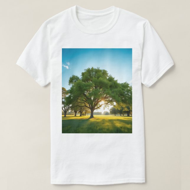 Quiet Time With a Big Tree – Nature T‑Shirt T Shirt (Design framsida)