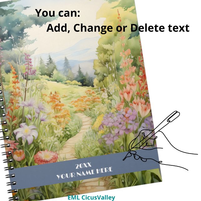 Quiet väg genom skogen anteckningsbok (Skapare uppladdad)