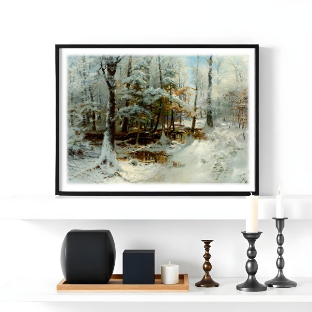 Quiet Winter Aeftermiddag av William Bliss Baker Fototryck (Skapare uppladdad)