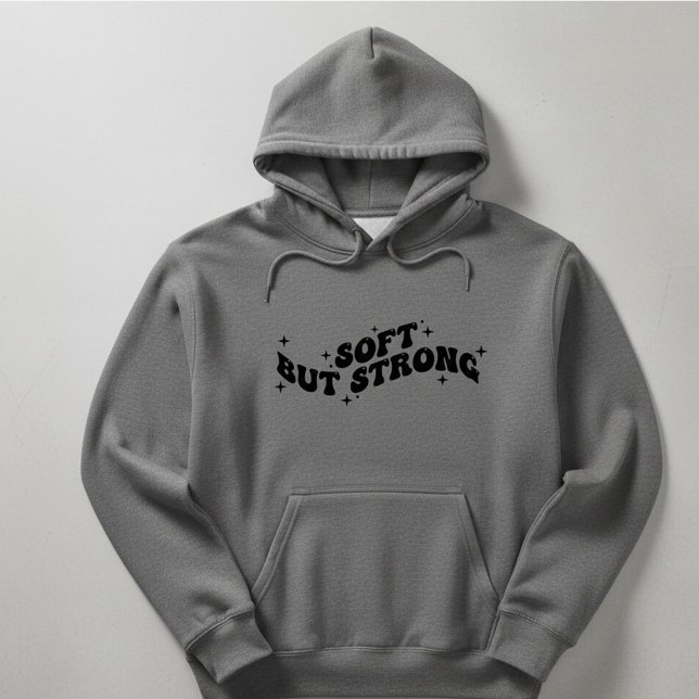 Quietly Becoming Bold Retro Typography Design Hoodie (Skapare uppladdad)