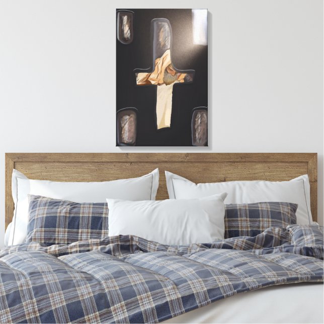 Quietly Seen ~ Cruciform Window, Bet Emmanuel Canvastryck (Insitu (sovrum))