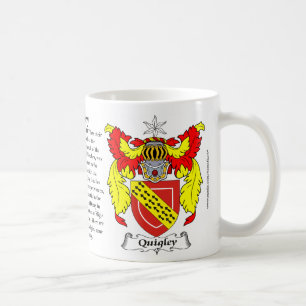 Quigley familjvapensköld kaffemugg