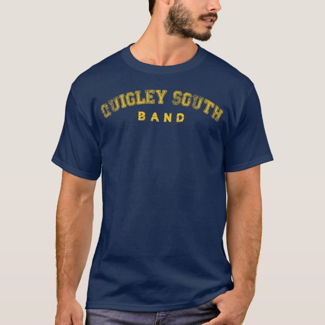 Quigley South Alumni (Distress) BAND T Shirt (Framsida)