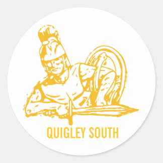 QUIGLEY SOUTH SPARTANS ALUMNI DEKALER RUNT KLISTERMÄRKE