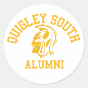 QUIGLEY SOUTH SPARTANS ALUMNI DEKALER RUNT KLISTERMÄRKE