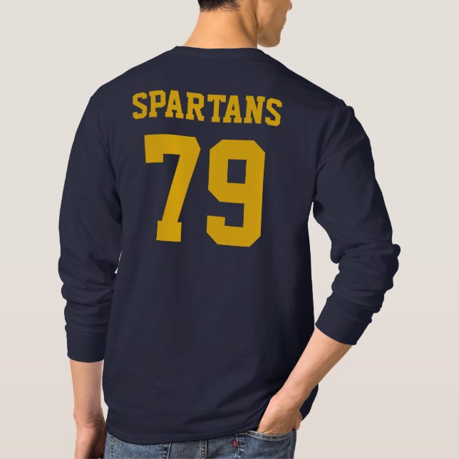 QUIGLEY SOUTH SPARTANS LOGO - SWEATSHIRT T SHIRT (Baksida)