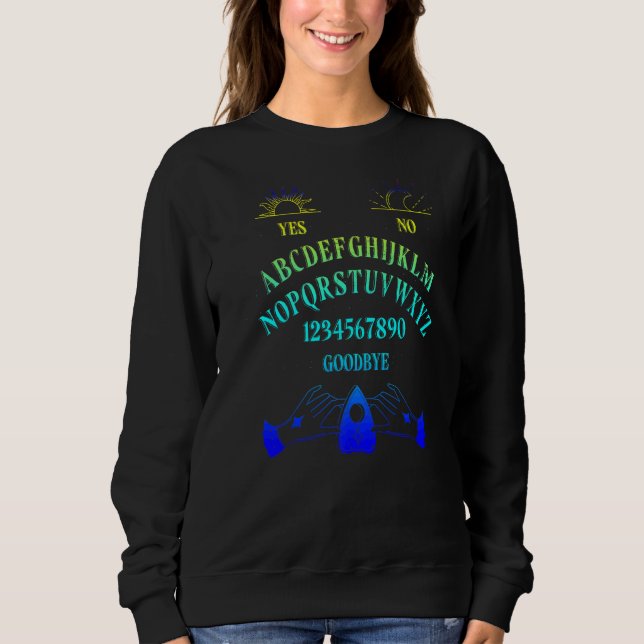Quija Board Wiccan Gothic Witch Paranormal Witchcr T Shirt (Framsida)