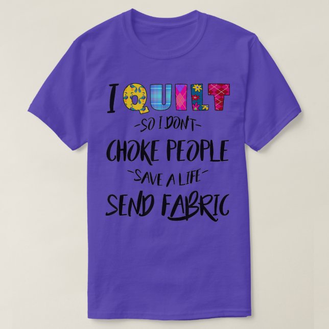 Quil Seamstress Quilter Quote Funny Sewing T Shirt (Design framsida)
