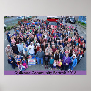 Quilcene gemenskapporträtt 2016 poster
