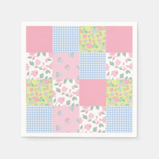 Quiled Patchwork Party Napkins Pappersservett