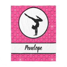Quiled Shock rosa Faux Rhinestone Handstand