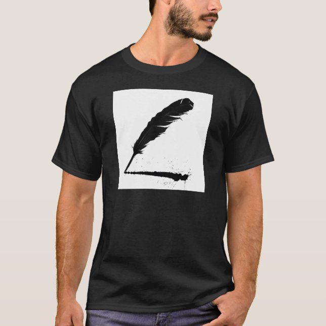 Quill med bläck t-shirt (Framsida)