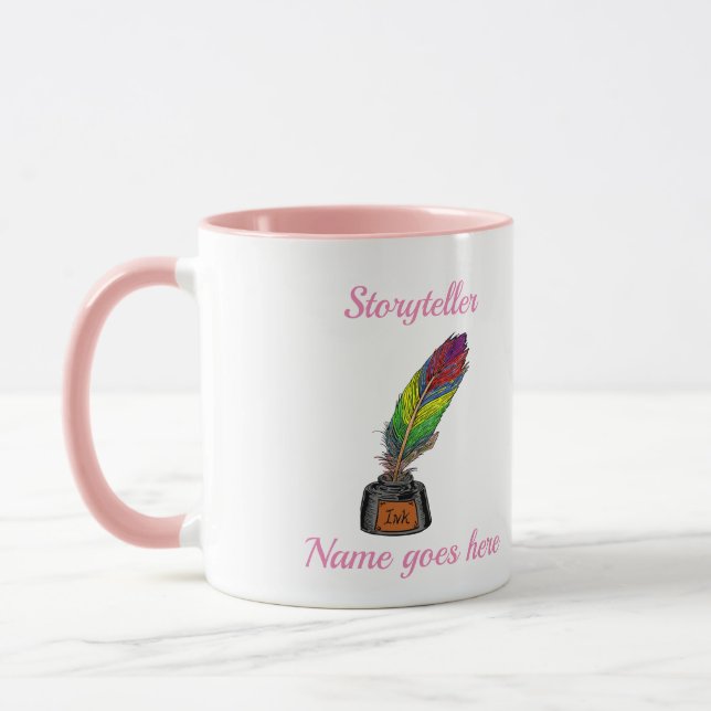 Quill och bläck burk mugg (Vänster)