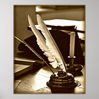 Quill och Bläck Poster