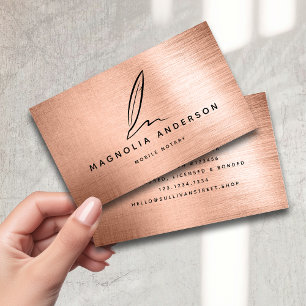Quill Ro Gold Foil Affärskort