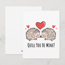 Quill You Be Mine: Igelkott Kärlekspar Kyss