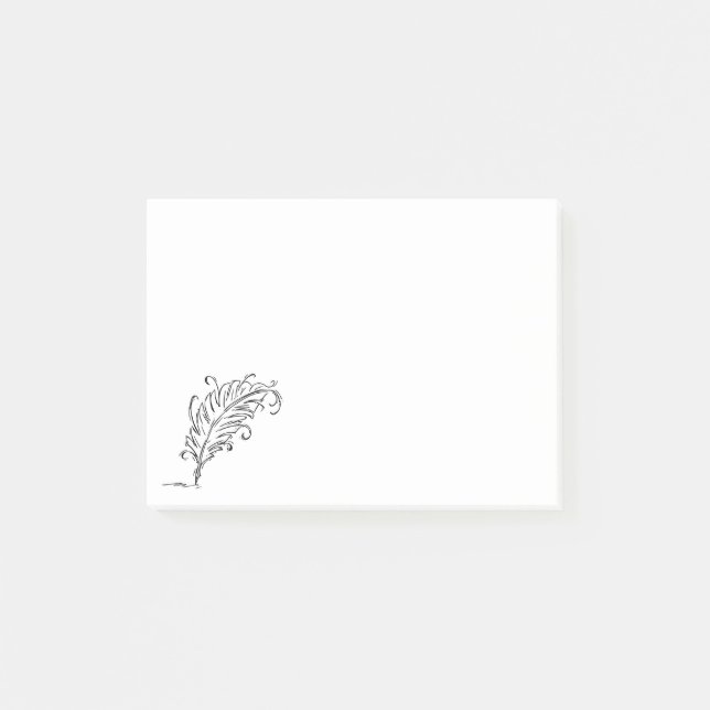 Quillen skrivar Posta-Honom noterar Post-it Block (Framsida)