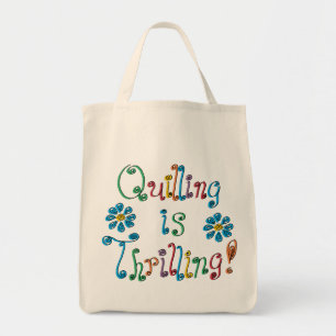 Quilling är hoting tygkasse