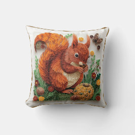 Quilling Effect Red Squirrel in Autumn Kudde