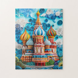 Quilling Lökformade Kupoler i Moskva Pussel