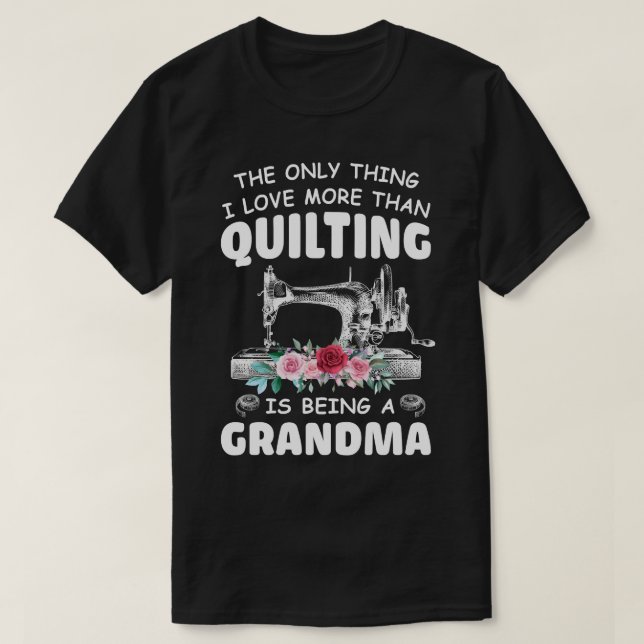 Quilma Grandma Quilt Grandma Gift for Quilter & Qu T Shirt (Design framsida)