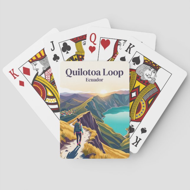 Quilotoa Loop Ecuador Casinokort (Baksidan)