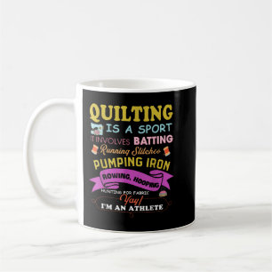 Quilt är en sportslig Quilt Ord Sewer Quil Kaffemugg