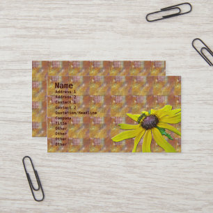 Quilt, Bee och Black Eyed Susan Affärskort Visitkort