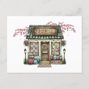 QUILT BUTIK Postkort Vykort