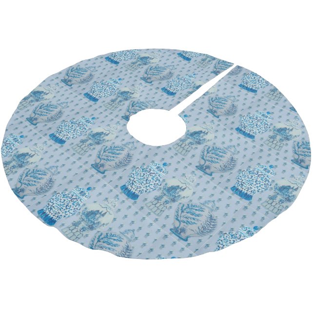 Quilt Chinoiserie Ginger Burk   Julgransmatta Borstad Polyester (Vinklad)