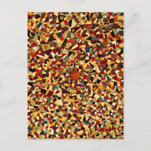 Quilt [galet lappverk] av Rebecca Kung (c.1890-95) Vykort