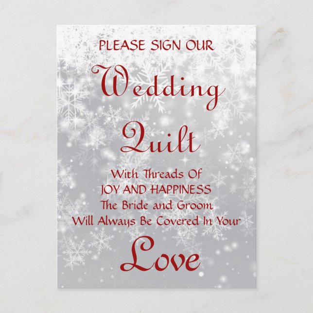 Quilt Guestbook Vykort (Framsida)