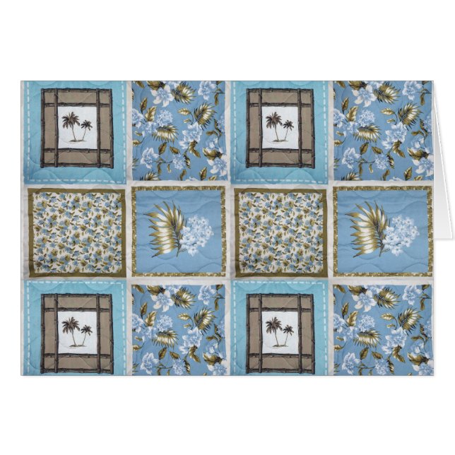 Quilt Hälsningskort (Framsidan Horizontal)