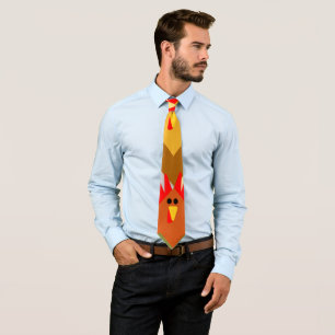 Quilt-Inspired Chickens Neck Tie Slips