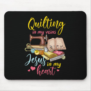 Quilt Jesus Kristus Religiösa Quilt Sewing Machi Musmatta