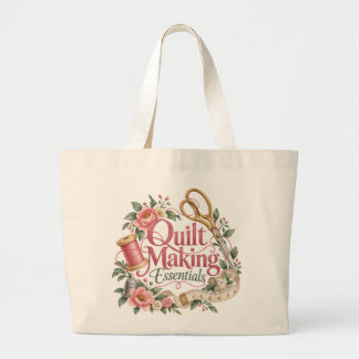Quilt Making Essentials Blommig Quilter Toteväska Jumbo Tygkasse