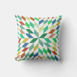 Quilt Mönster Dekorativ kudde