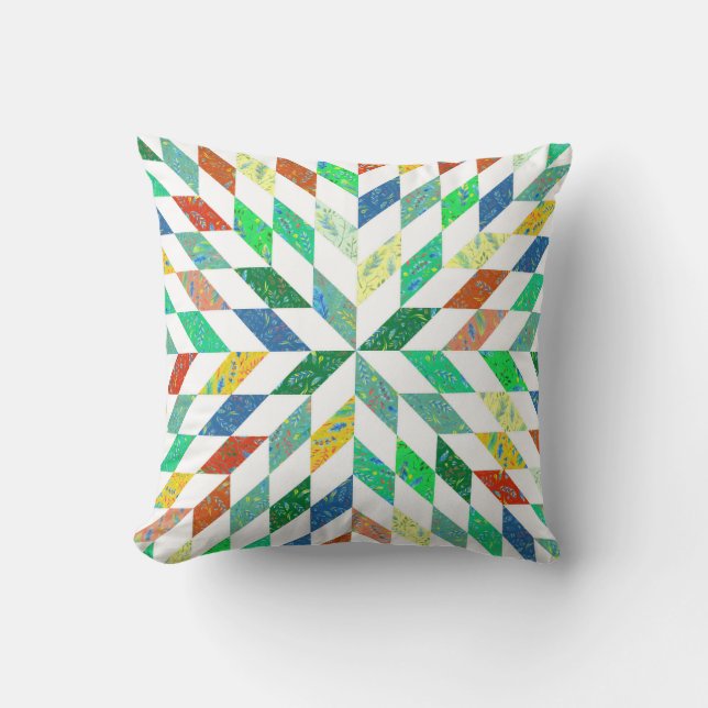 Quilt Mönster Dekorativ kudde (Framsida)